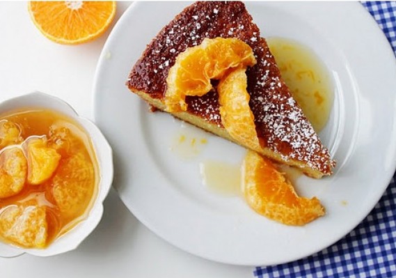 Almond Cake with Clementines