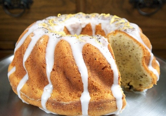 Lady Grey Bundt Cake with Rosewater Icing