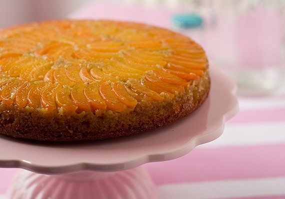 Apricot and Pistachio Upside-Down Cake