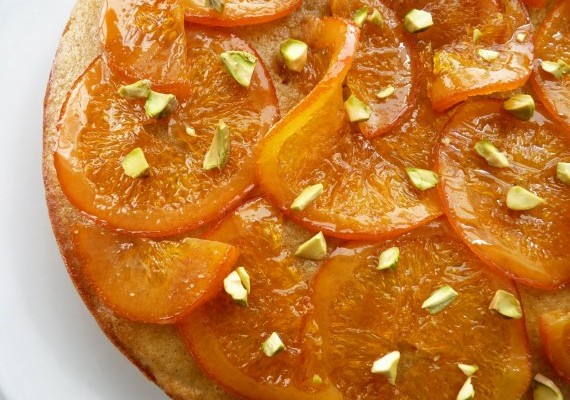Olive Oil Cake with Candied Oranges
