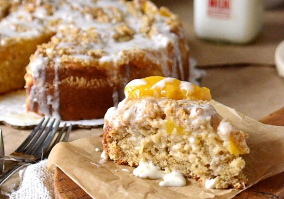 Peaches Cream Coffee Cake