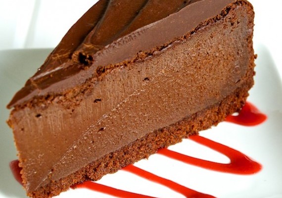 Triple Chocolate Cheesecake Slice