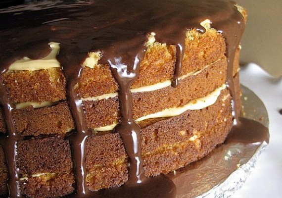 Caramel Cake with Caramel Frosting