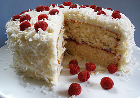 Raspberry and Coconut Cake