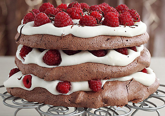 Chocolate Pavlova Recipe: Chocolate Raspberry Pavlova