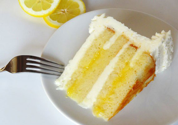 Lemon Cake and Lemon Curd Filling