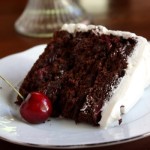 Cherry Chocolate Cake with Italian Meringue Buttercream Frosting