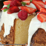 Cream Cheese Pound Cake with Snowy White Glaze