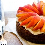 Peach and Ginger Pecan Cake