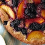Peach and Mulberry Cake (Gluten Free)