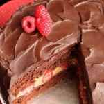 Raspberry Devil's Food Cake