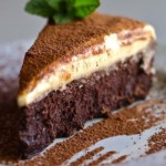 Chocolate Cake with White Chocolate Mousse