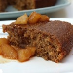 Cinnamon Cake With Pear Compote