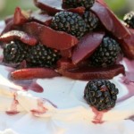 Pavlova with Blackberries
