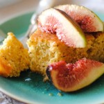 Pistachio Polenta Cake with Mandarin Syrup and Figs
