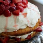 Strawberries and Cream Butter Cake