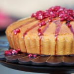 Yogurt Cake with Pomegranate Syrup