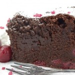 Chocolate Cake with Cherry and Mascarpone Cream