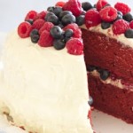 Raspberry and Blueberry Red Velvet Cake
