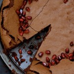 Pomegranate Chocolate Cake
