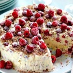 Easy Ice-Cream Cake Recipe with Raspberry, Meringue and Chocolate