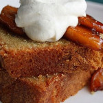 Brown Sugar Pound Cake with Caramelised Apples