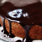 Eggless Banana Cake with Chocolate