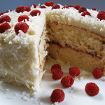 Raspberry and Coconut Cake