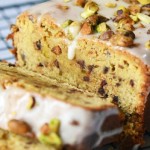 Chocolate Chip Pound Cake with Pistachios