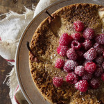 Rustic Walnut Cake with Whole Pears